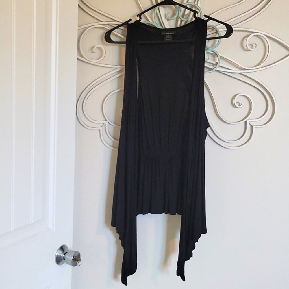 Black Cardigan Tank